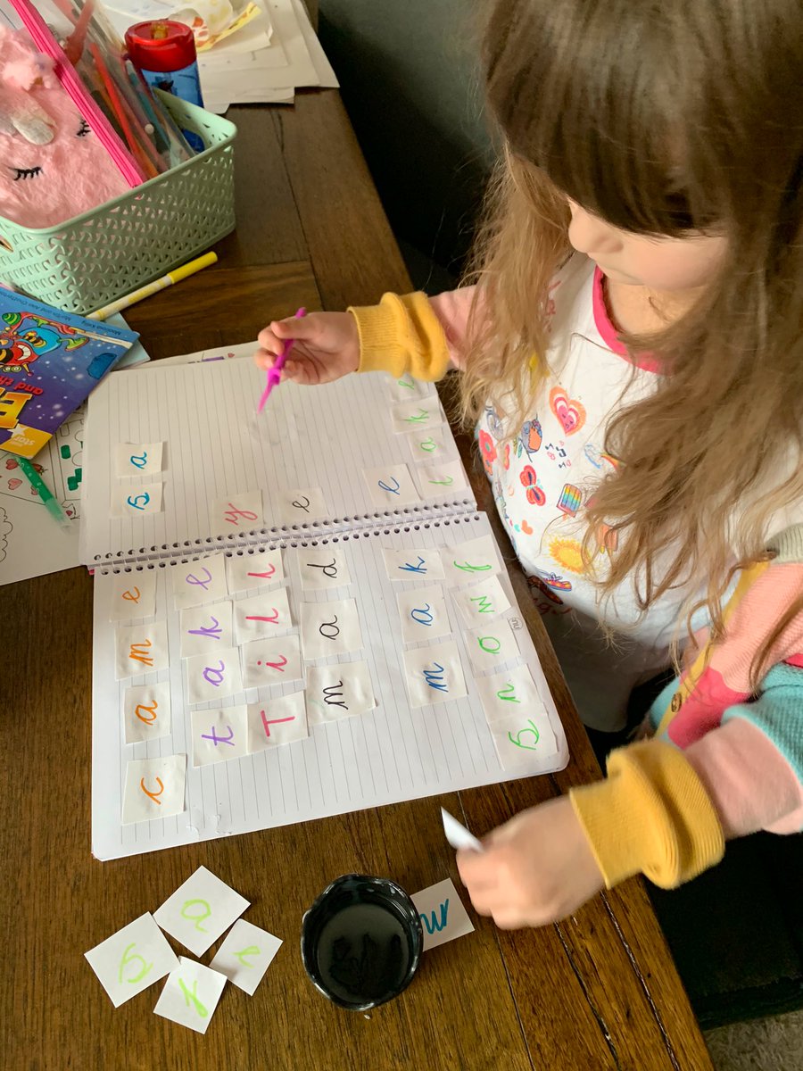 Tilly enjoyed practicing her spellings this afternoon <a href="/AvonwoodYear1/">Avonwood Primary School Year 1 Team</a> with a bonus word chosen by her (I wonder what that was 😂) 🥰