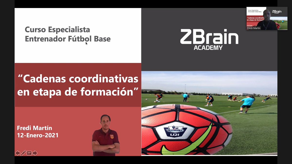 AcademyZbrain's tweet photo. ⚽📚 🅲🆄🆁🆂🅾 🅴🅽🆃🆁🅴🅽🅰🅳🅾🆁
🅵ú🆃🅱🅾🅻 🅱🅰🆂🅴
🖥 🎙Directo con @fmartinmora #seleccionchina🇨🇳
📚Técnica U17
“Cadenas coordinativas”
#futbolinternacional #futbolbase #CursoOnline #Futbolfemenino #fuerzasbasicas #ZBrainAcademy #clasesendirecto #Futbolfemenino #fútbol https://t.co/xYQ6lYyJAk