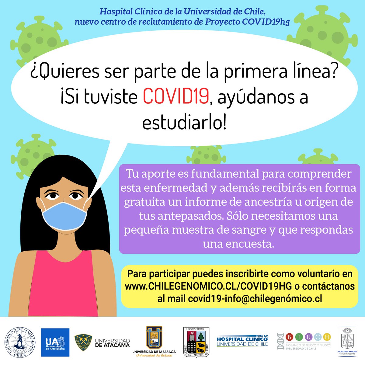 El biobanco del Hospital Clinico de la UChile se une como nuevo centro de reclutamiento!