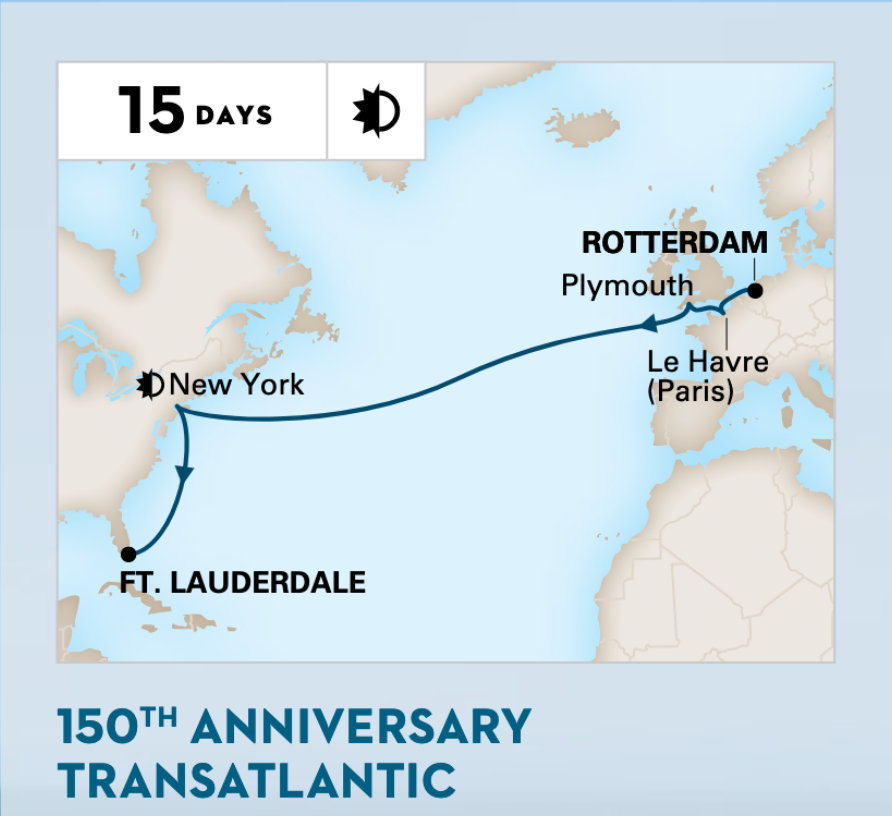 You don't want to miss this crossing aboard Rotterdam! It leaves Oct. 15, 2022, exactly 150 years to the day that Rotterdam I, the 1st ship in our fleet, departed Rotterdam for New York. This will book up quickly, so don't delay! #ThursdayThoughts https://t.co/cNzqHGfXhF https://t.co/4OwnlyZwQ6