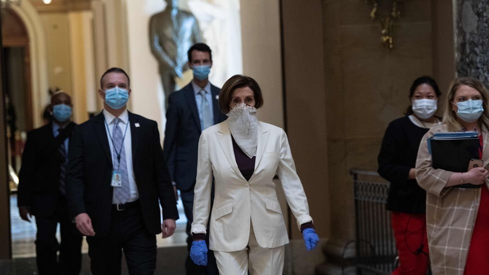 When Pelosi showed up to speak the other day after being gone for two days, was this an escort or arrest?I also found what appears to be normal security detail. #Salty #Trollin