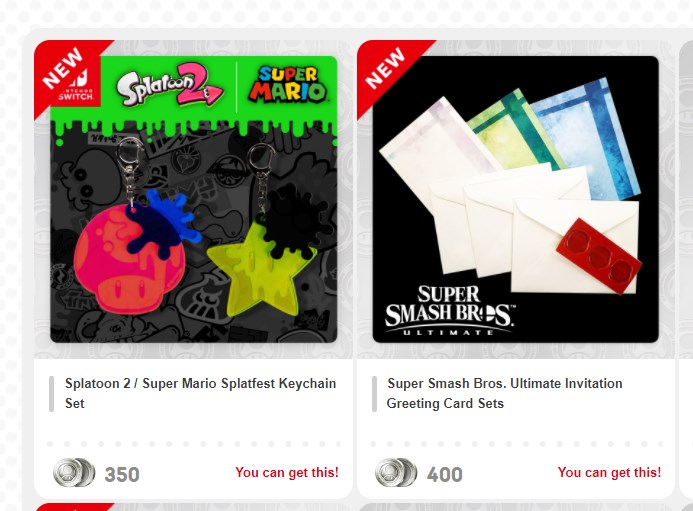 Wario64 on Twitter: "new My Nintendo physical rewards added - Splatoon  2/Mario Splatfest Keychain Set, Super Smash Bros. Ultimate Initiation  Greeting Card Set (combine items to save on shipping)  https://t.co/4leyFiGllK https://t.co/Y2nFDjycwQ" /