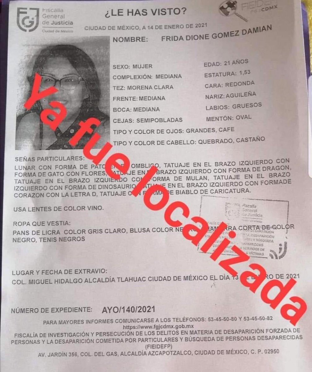 StephRuix's tweet photo. @campechita Fue privada de su libertad y hallada a tiempo. ¡Gracias! https://t.co/YAGzJh8ciB