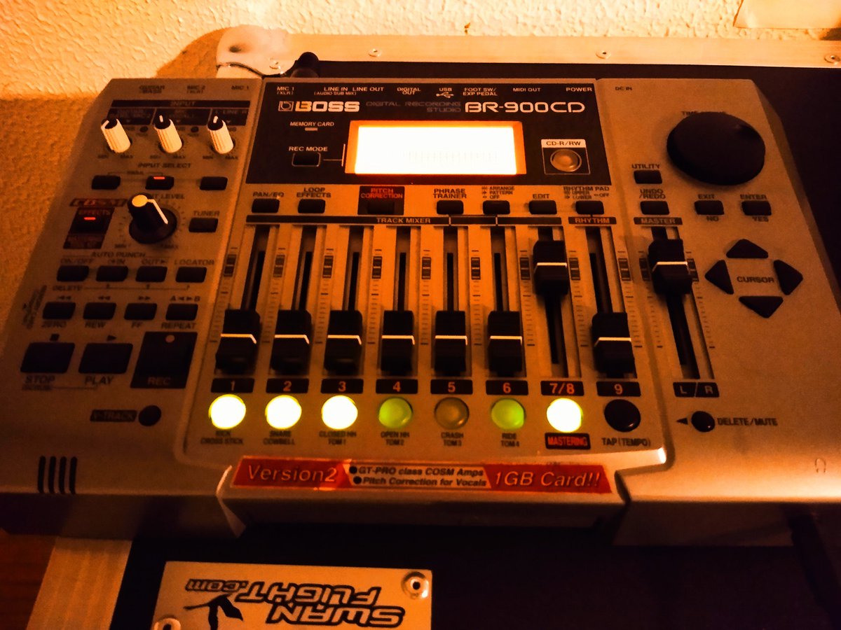 Recording in the new old fashioned way! #buttonstopress