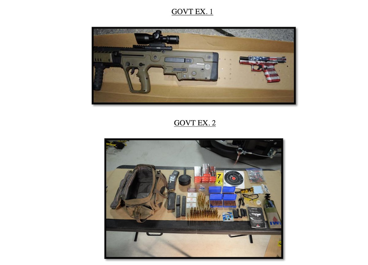 This is what prosecutors say authorities found in Meredith's vehicle at the time of his arrest, in a brief seeking his continued pre-trial lockup.