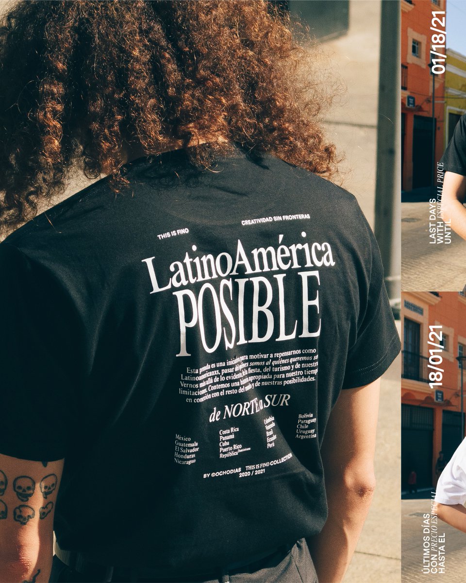 💣QUEDAN 4 DÍAS💣Para adquirir en precio especial tu t-shirt de Latinoamérica Posible✨Recuerda que tenemos envíos locales, nacionales, internacionales y pickup local  ochodias.myshopify.com 🇲🇽 🇬🇹 🇸🇻 🇭🇳 🇳🇮 🇨🇷 🇵🇦 🇨🇺 🇵🇷 🇩🇴 🇨🇴 🇻🇪 🇧🇷 🇪🇨 🇵🇪 🇧🇴 🇵🇾 🇨🇱 🇺🇾 🇦🇷