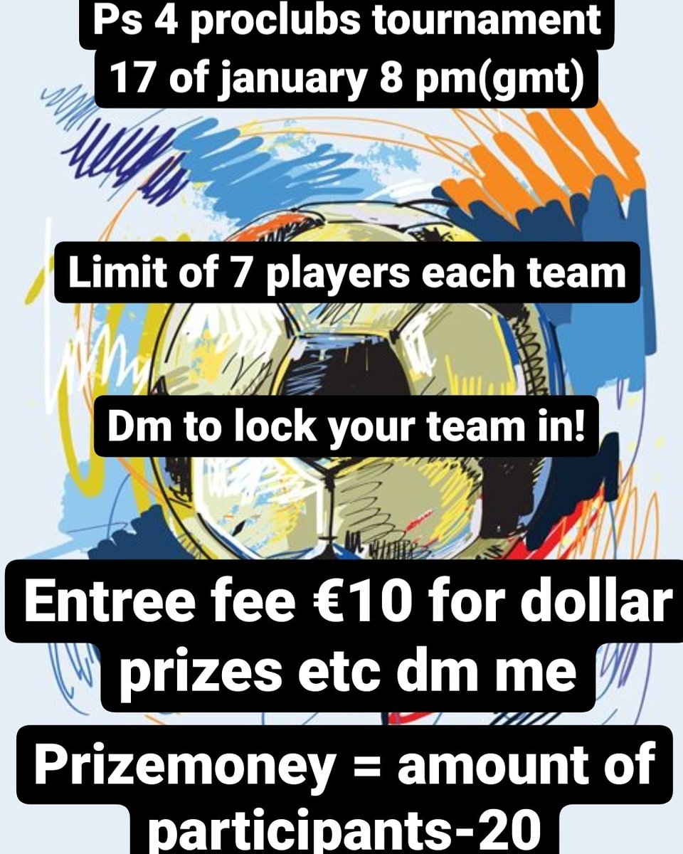 VeteranFifa's tweet photo. Proclubs tournament big prizes wonder if iam legit take a look at my insta where i host the tournament: fifa_tournament_veteran or pm if you are interested

#ProClubs #profclubs #proclubscup #proclubstournament #fifa21proclubs #Fifa21 #proclubsps4 #proclubsleague https://t.co/T25xLO7KdO