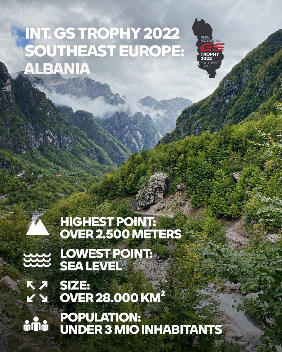 The location for #GSTrophy2022 is Albania! Are you ready for your next off-road adventure? Stay tuned for information on how to qualify, and perhaps you'll be part of team SA bringing home a 4th title?
#MakeLifeARide #SpiritOfGS #BMWMotorrad https://t.co/88PXvPi3jf