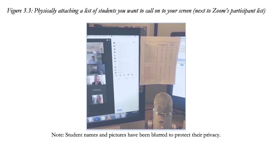 3/ Are you still working on mastering the art of calling on a wide range of students when teaching on Zoom? @MikeToffel from  @HarvardHBS shared this advice for the book:The new edition includes several new "In Practice" sections with this kind of tips.