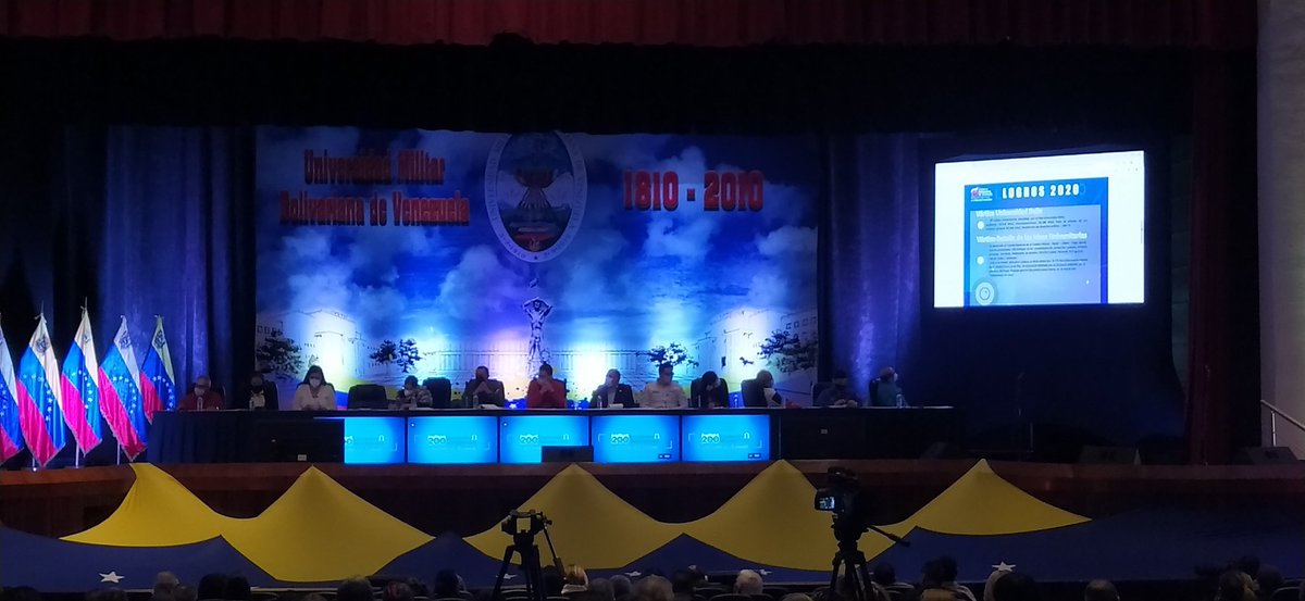 UPTJAAOficial's tweet photo. Desde la #AMBV la #UPTJAA presente en el Encuentro Bicentenario 200 Universidad En Movimiento.
#UPTJAANoSeDetiene
#UniversitariosConMaduro
@NicolasMaduro
@CTrompiz2
@MPPEUVEN
@arbolve
@avnve https://t.co/esLJG2EAbi