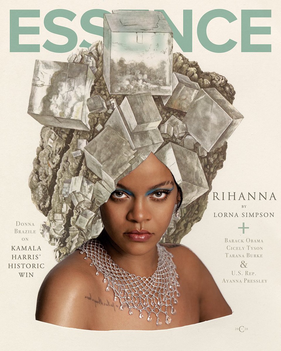 Rihanna for  @Essence by Lorna Simpson, 2020 (HQ) / Lorna Simpson, Earth & Sky, #24, 2016