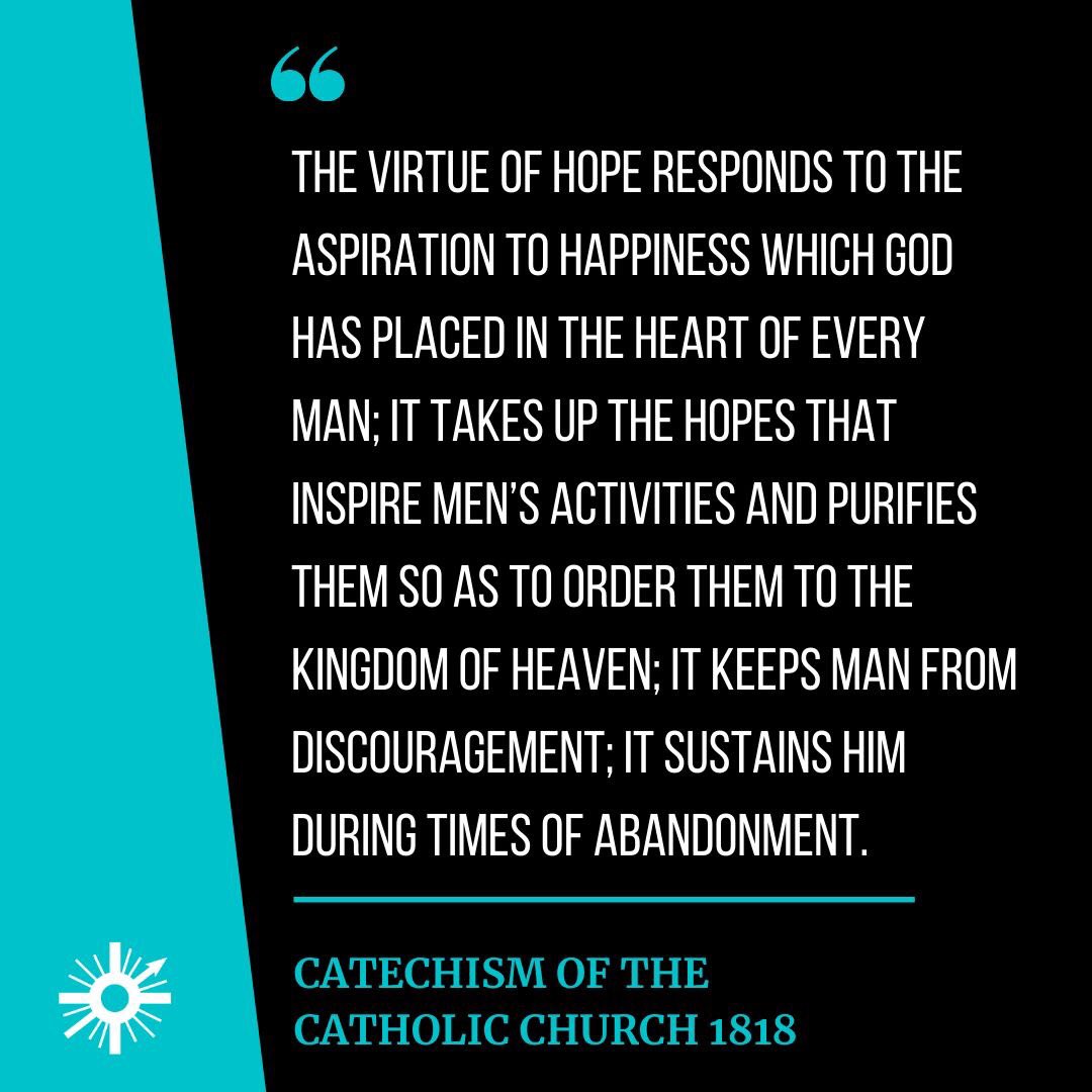 OLSyouth's tweet photo. What does the Catechism say about hope? https://t.co/hHxlChtFVf