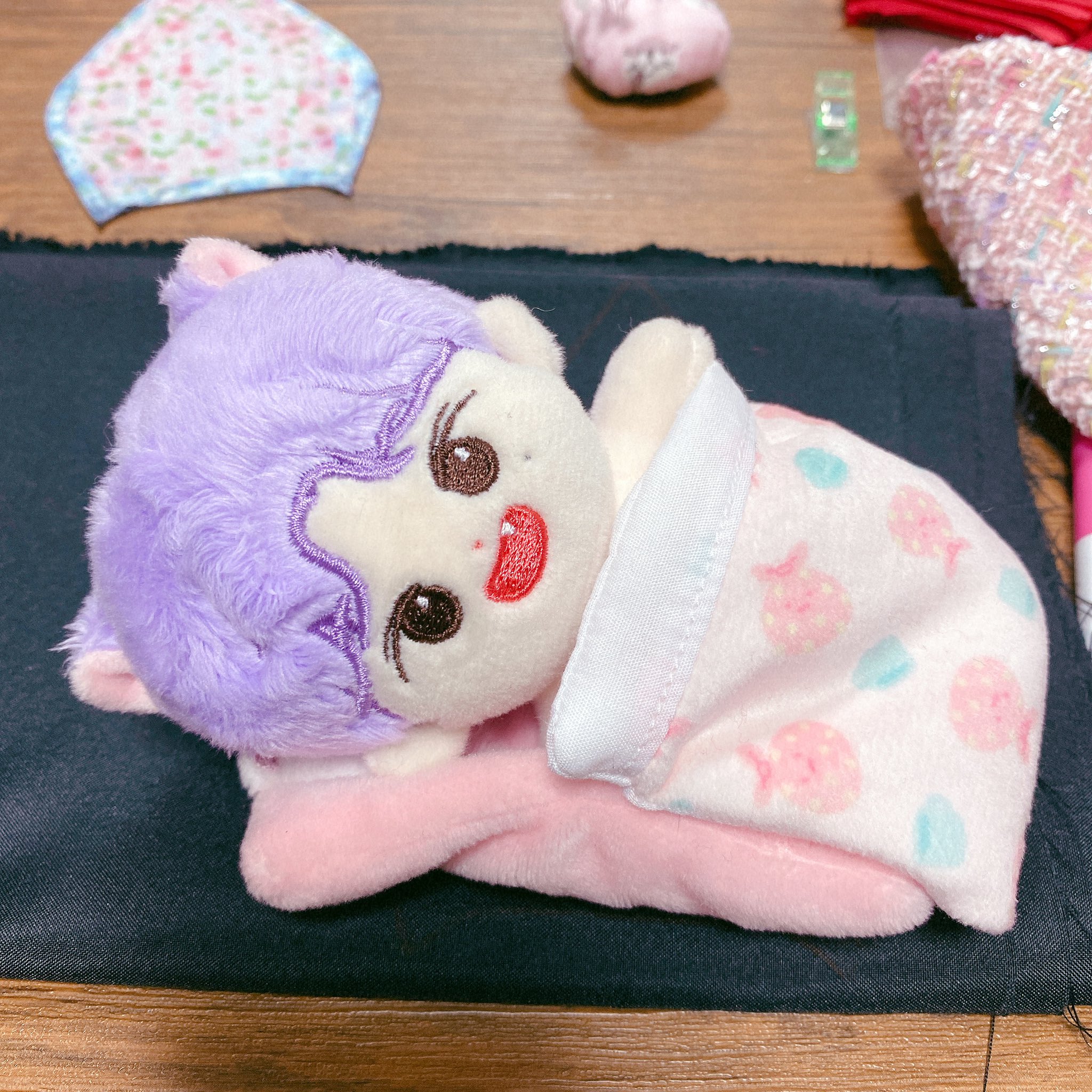 ぬいぐるみお洋服 韓国風雑貨 ミンギュ10cm 10cmぬいぐるみの洋服まだ挑戦して無くてないので お布団で寝ててもらいます T Co Dnr8brzegv Twitter