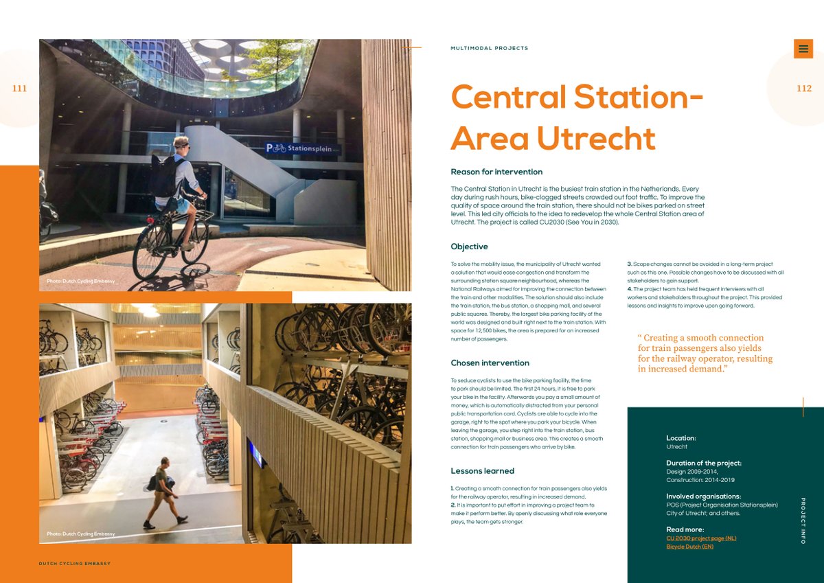 The Dutch make five billion bicycle trips each year, covering 17.6 billion km; or 1,000 km per person.

We're pleased to share this new book of 'Best Practices'; drawing from decades of infrastructure, policy, and programming that has led to this success.

dutchcycling.nl/bestpractices