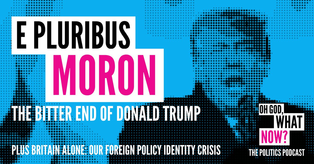 OhGodWhatNowPod's tweet image. This week's podcast is out for Patreons!

Guest @philipstephens joins @Dorianlynskey @IanDunt &amp;amp; @YasmeenSerhan to talk Trump, impeachment and his new book 'Britain Alone'.

Plus - when is it right to kick extremists off social media?

Sign up &amp;amp; Listen: patreon.com/posts/46203821
