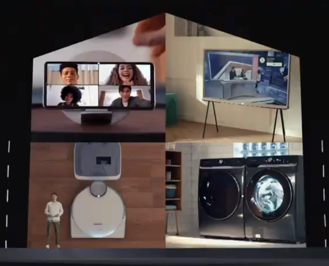 Now recapping  #CES2021   announcements, showing how Galaxy S21 phones work with Galaxy Watches, Galaxy Health, Samsung TVs, Android Auto. This is more about showing Samsung can compete with Apple's ecosystem than any specific product/announcement.  #SamsungUnpacked  