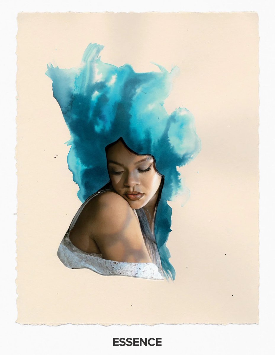 Rihanna for  @Essence by Lorna Simpson, 2020 / Lorna Simpson, A Friend, 2012