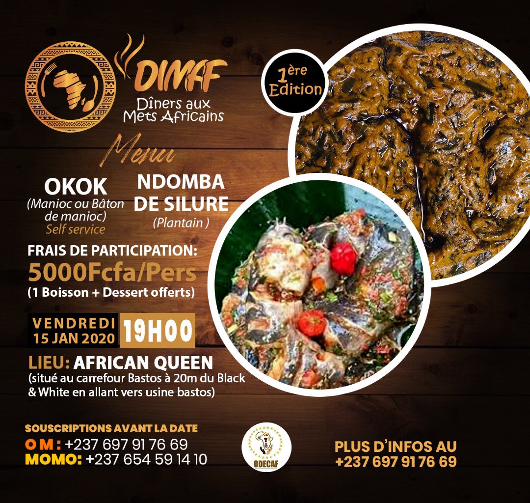 odecaf2's tweet photo. Plus que quelques heures avant la 1Úre édition de la célébration de notre héritage culturel culinaire.
Venons renforcer notre Unité en communiant ensemble avec des mets locaux qui constituent notre richesse culturelle.
#Dimaf #1stEdition https://t.co/ZtKF1kBCLK