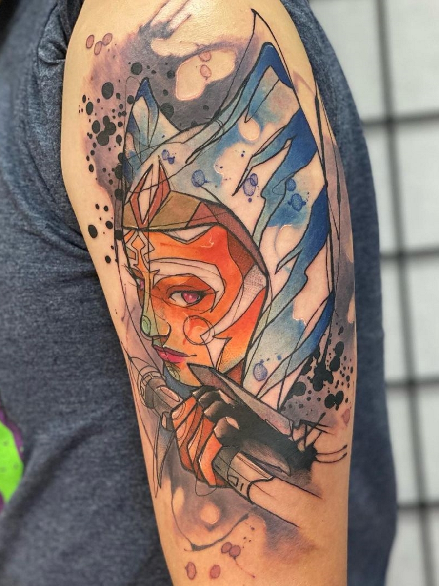 Josh Bodwell on X Ahsoka Tano Stoked to finally tattoo this awesome  character on a client HerUniverse davefiloni starwars  httpstco01qQzFkLgQ  X