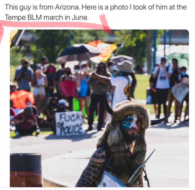 15/ Back in June he was marching with BLM protesters in Arizona.