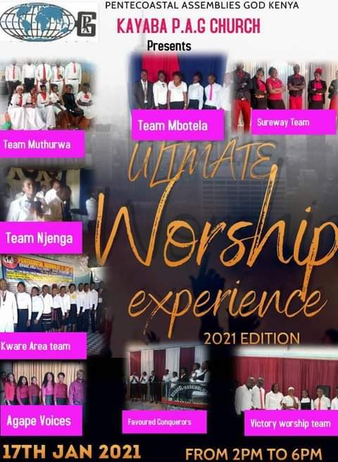 Welcome to our worship experience at KAYABA P.A.G CHURCH. Welcome all. Tell a friend to tell a friend
