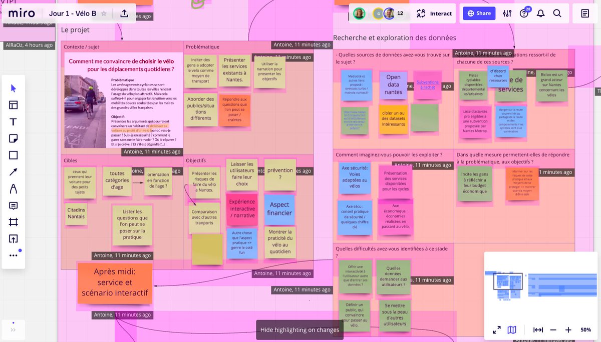 EstellePrusker's tweet image. #Hyblab 2021 #Nantes : mobilisation des équipes pédagogiques et gros dispositif technique pour faire vivre l'#hybridation inter-écoles à distance via la combinaison des outils Blackboard, Miro et Discord ! #innovation #pédagogique @audencia_com @PolytechNantes @agrecoleimage