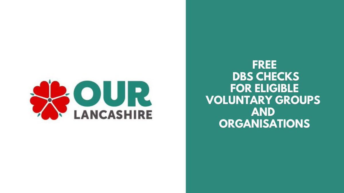 LancsDPCC's tweet image. Free DBS checks! Voluntary groups and organisations that sign up and post their group on Our Lancashire may be eligible for up to 15 free DBS checks for their volunteers. Find out more - ourlancashire.org.uk/free-dbs-schem…