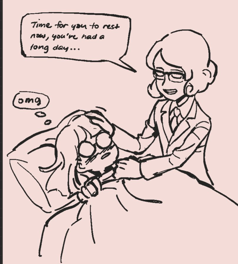 professor sycamore telling my bf to go to bed 