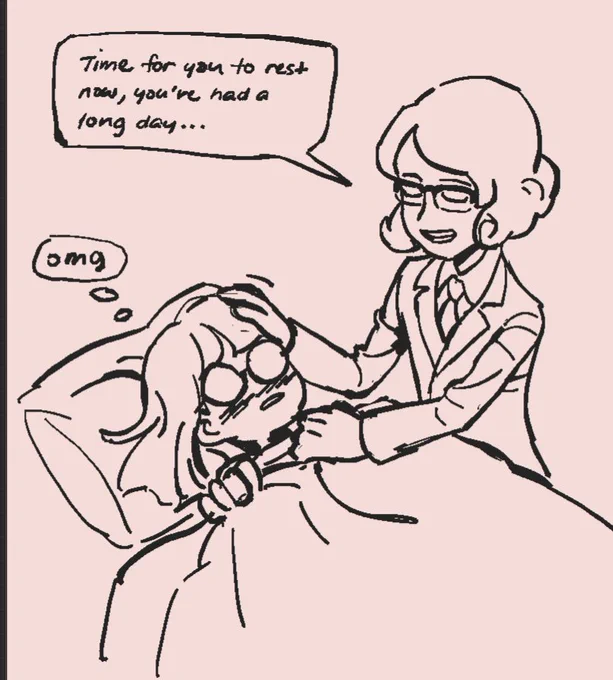 professor sycamore telling my bf to go to bed 