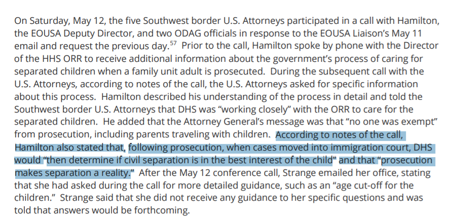 Gene Hamilton, a major Stephen Miller ally who is responsible for working on many of the worst immigration policies, including family separation, repeatedly told U.S. Attorneys that DHS was adequately caring for separated children. None of that was true—especially this part.