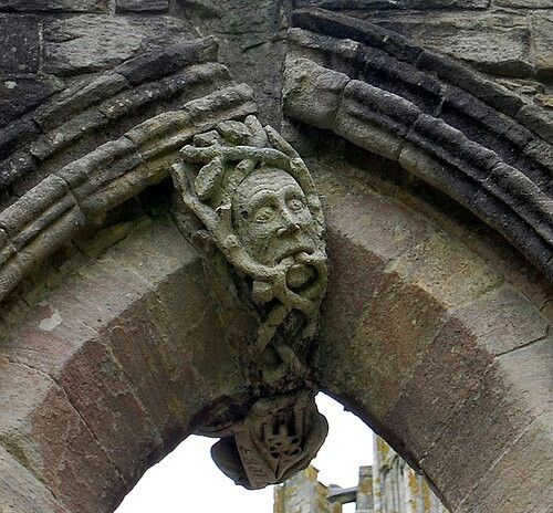 The Green Man at Fountains Abbey. I may or may not have a replica of this above my altar at home (spoiler i absolutely do).