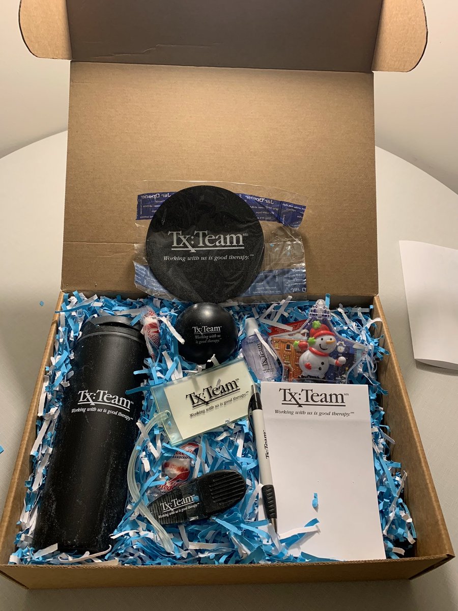 TxTeamRehab's tweet photo. Tx:Team at Somerby Mount Pleasant awarded the 25 Days of Fitmas winners their prize boxes that were filled with Tx:Team goodies. Congratulations to all the winners!
#txteam #25daysoffitmas #healthcareheroes https://t.co/VeNeS42eON