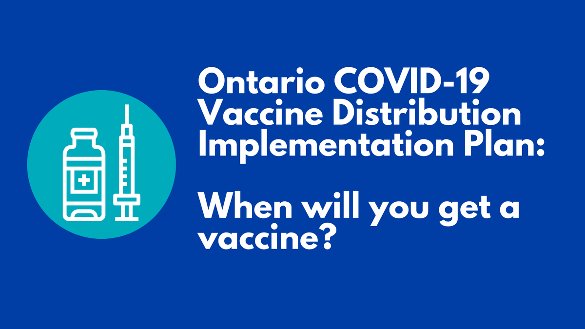 As the province rolls out its three-phased vaccine distribution implementation plan, we will share information—as we have it—about where and when residents of Waterloo Region can receive the vaccine. 1/7