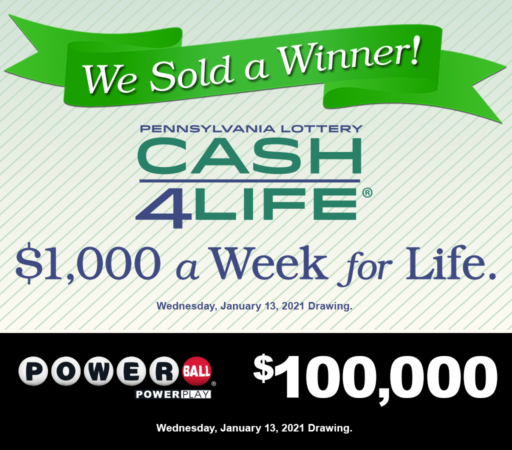 Cash4Life and Powerball with Power Play prizes were awarded last night! Congrats to the winners: https://t.co/0zrxETac5m #PALottery #Cash4Life #Powerball #PALotteryWinners https://t.co/NXfb8iJSc4