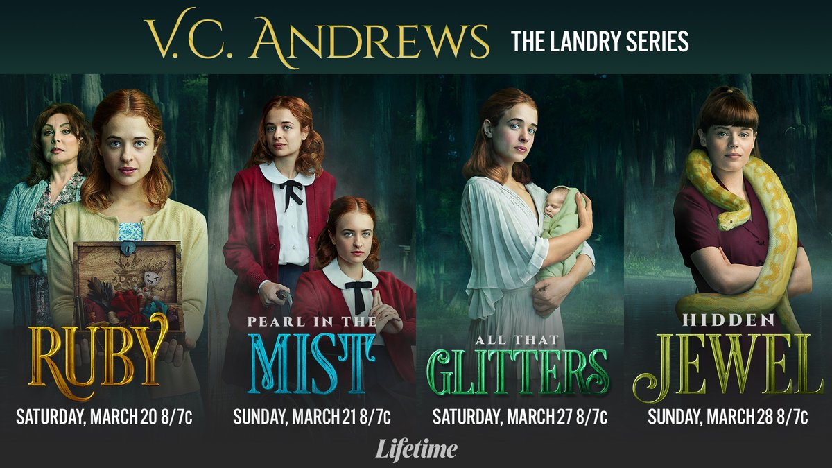 #VCAndrews is back with the Landry series and you don’t want to miss this lineup. 🖤 #VCAndrewsRuby #VCAndrewsPearlInTheMist #VCAndrewsAllThatGlitters #VCAndrewsHiddenJewel