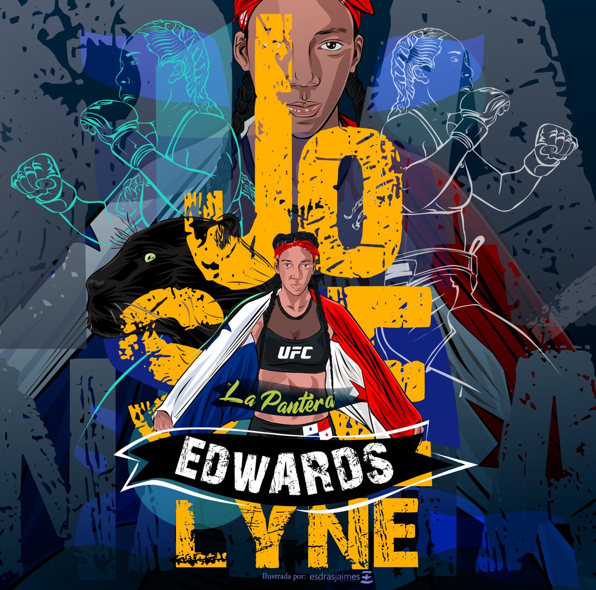 Lista <a href="/joselyneMma29/">Joselyne Edwards</a> 🇵🇦 para levantar su bandera y debutar en el Octágono!!! #UFCFightIsland7  

ESTELARES 3pm ET 🇺🇸 /  2pm 🇲🇽 / 5pm 🇦🇷 / 9pm 🇪🇸
PRELIMINARES  12pm ET 🇺🇸 /  11am 🇲🇽 / 2pm 🇦🇷 / 6pm 🇪🇸
(🖼 Arte por @esdrasjaimes)