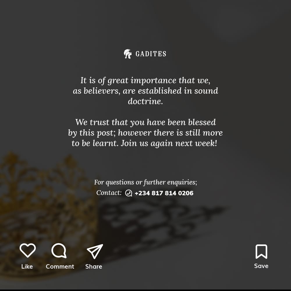 Today we look into HONOURING AUTHORITIES! How should a believer interact with instituted authority?

All scriptures attached are for better understanding of each point. Make sure you check them out!

#GADITES
#ATroopCometh