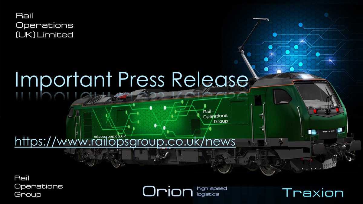 Hot on the heels of the Star Capital announcement, the joint Stadler/Rail Operations UK press release relating to the supply of 30 class 93 locomotives. For more information, go to railopsgroup.co.uk/news