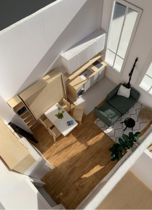 InteriorAcademy's tweet photo. #StudentSpotlight: Studio apartment detailed maquette and material board designed by student Maria Alejandra Villalba Acosta. 👌🏠

#maquette #3Dmodel #studioapartment #interiordesign #IDAI https://t.co/zEHnXV9IjR