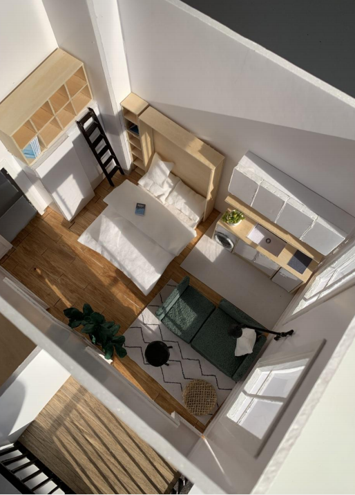 InteriorAcademy's tweet photo. #StudentSpotlight: Studio apartment detailed maquette and material board designed by student Maria Alejandra Villalba Acosta. 👌🏠

#maquette #3Dmodel #studioapartment #interiordesign #IDAI https://t.co/zEHnXV9IjR