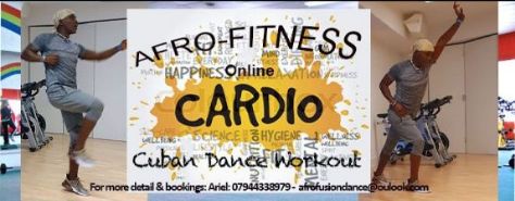 -Online Cuban Dance &amp; Fitness Class 
-Every Sunday, Thursday &amp; Saturday