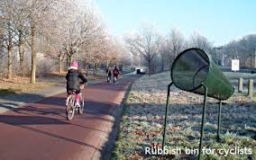 NUMBER 10 PACES FIRE: WHEN YOU'VE MASTERED THE BASICS, GO THE EXTRA MILEI shit you not, The Netherlands literally has horizontal bins so they cyclists can get rid of their rubbish more easily.