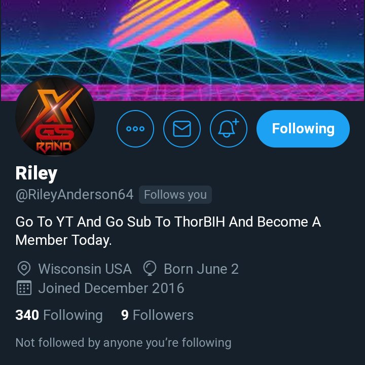 ThorBIHDTV's tweet photo. Huge Shoutout to @RileyAnderson64 For the amazing support and winning today's word guessing challenge.
Make sure you follow him <3
Get him to 15 Followers Asap! https://t.co/GGa4f8UMpo
