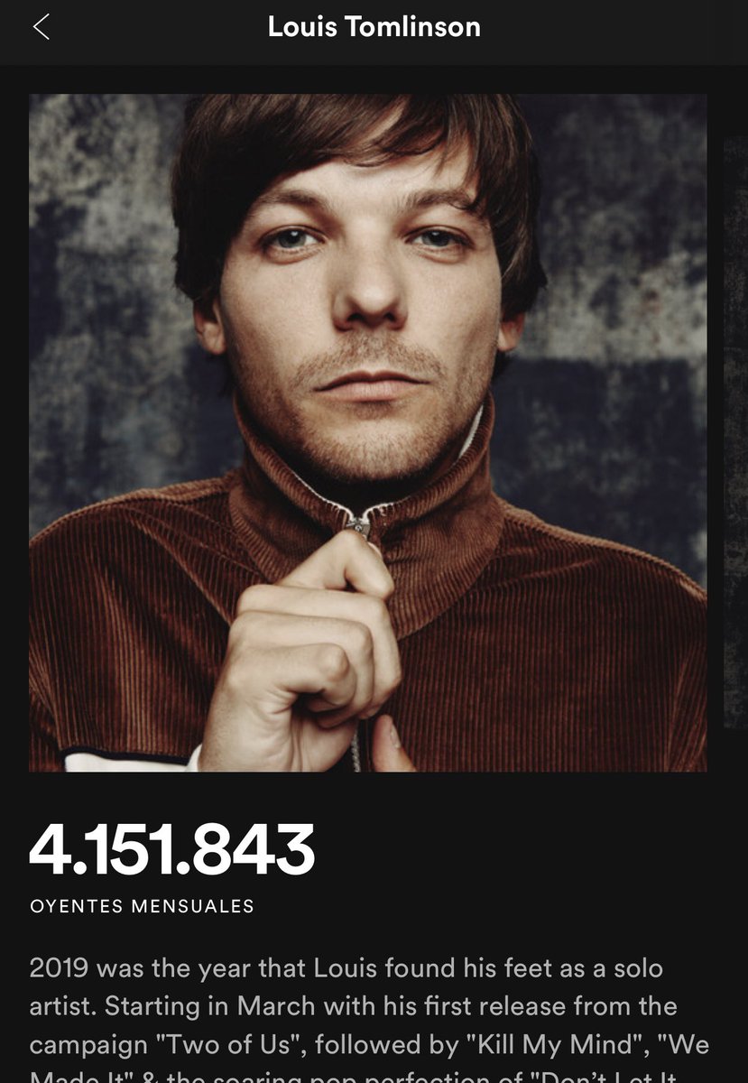 94lhhst's tweet photo. cada día aumenta más los oyentes en spotify y llega a más personas, así va a obtener el reconocimiento que realmente se merece #walls https://t.co/j8ohLzcX8o