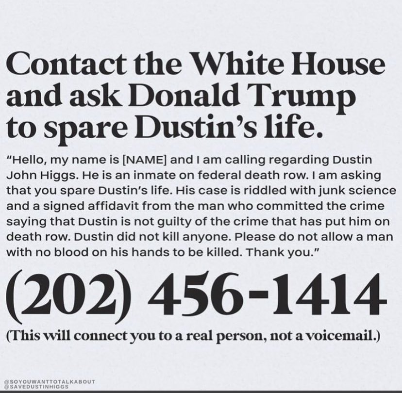 who to call about dustin higgs