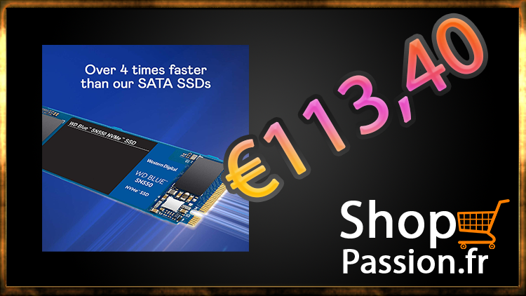 ShoppassionF's tweet photo. WD Bleu SN550 1 To, SSD NVMe, Gén. 3 x4 PCIe, M.2 2280, 3D NAND
Le meilleur stockage pour votre prochain PC
La NVMe  une puissante solution de stockage économique 
Lien : https://t.co/ivDOnivl4B
#ssd #1T #cartemere #WD #pc #setup #NVME #performance https://t.co/TRyqcTsGpO