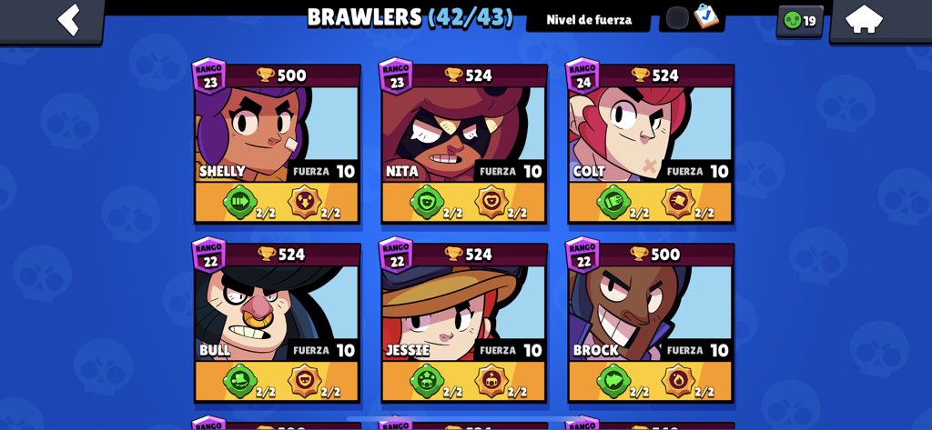 Se vende cuenta nivel 185 ✅
42/43 Brawler (Solo Byron Falta)
Los primeros 3 pases comprados 
24 skins

Interesados al privado ✅