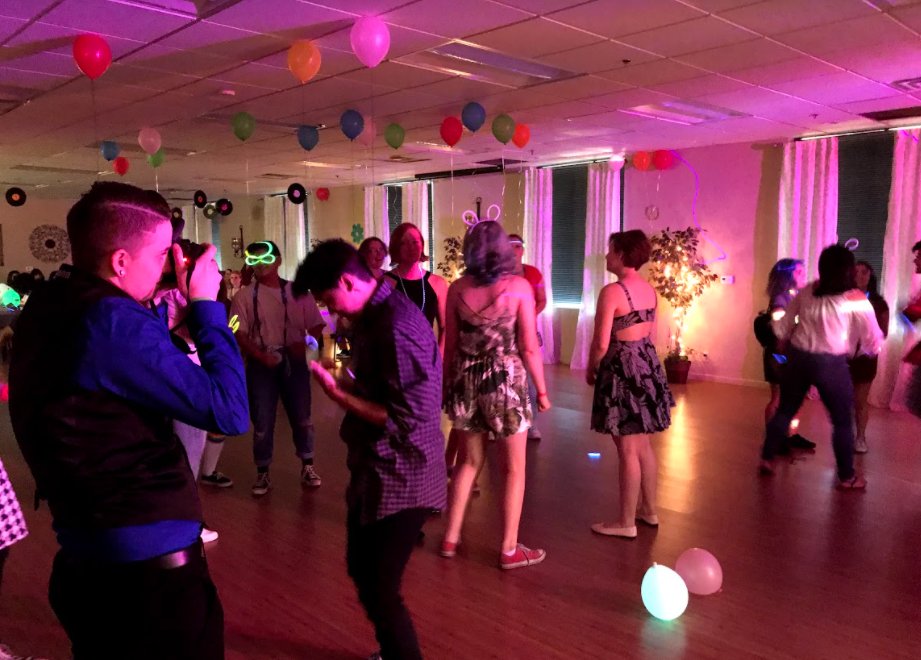 DoloresHuertaFD's tweet photo. #DHFThrowbackThursday to 2018 when DHF held a safe place for #DHFYouth to dance the night away at #PrideProm. https://t.co/DGqW955ZJN
