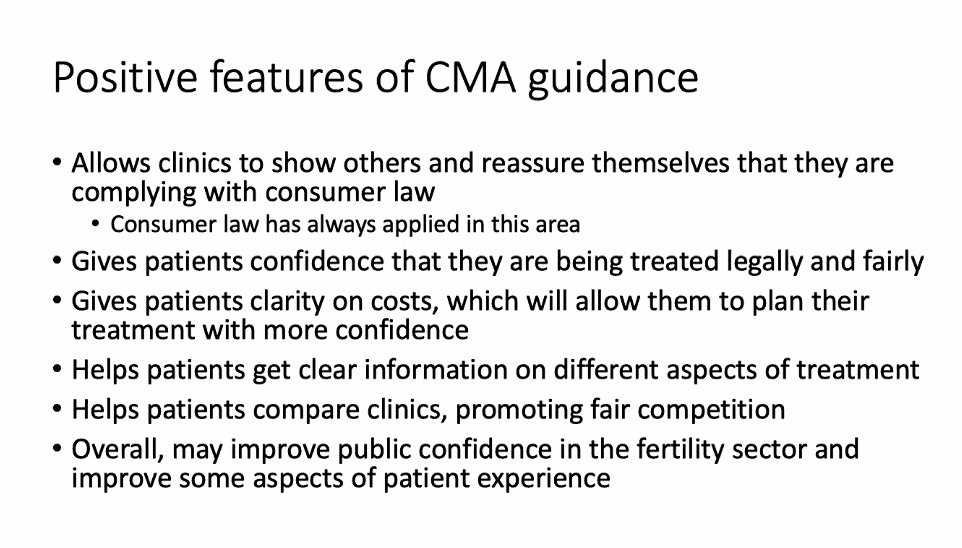 PET_BioNews's tweet photo. @rajmathur7 @BritFertSoc we broadly support any measure that protects patients. Some significant positive features of the @cmagovuk guidance. It should provide patients clarity on cost #IVFconsumer https://t.co/CwYNHwXhdY