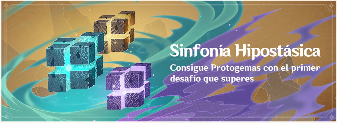 GenshinESP's tweet photo. 🧊 Recordad que a partir del día 16 empieza el evento "Sinfonía Hipostática" 

Podremos realizar nuevos desafíos cada día para obtener puntos y desbloquear una tarjeta de perfil exclusiva, además de obtener protogemas la primera vez que hagamos cada desafío. https://t.co/v8Pm36ZoVw